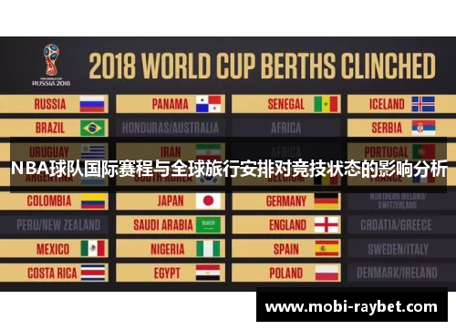 NBA球队国际赛程与全球旅行安排对竞技状态的影响分析